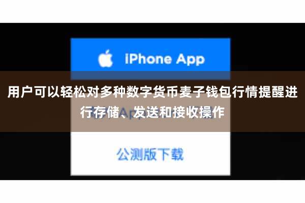 用户可以轻松对多种数字货币麦子钱包行情提醒进行存储、发送和接收操作